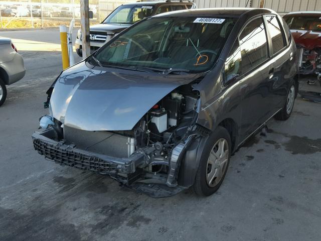 JHMGE8H34DC031381 - 2013 HONDA FIT GRAY photo 2