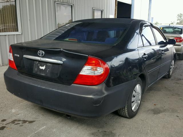 4T1BE32K93U192683 - 2003 TOYOTA CAMRY BLACK photo 4