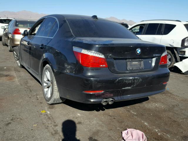 WBANW1C55AC165458 - 2010 BMW 535 I BLACK photo 3