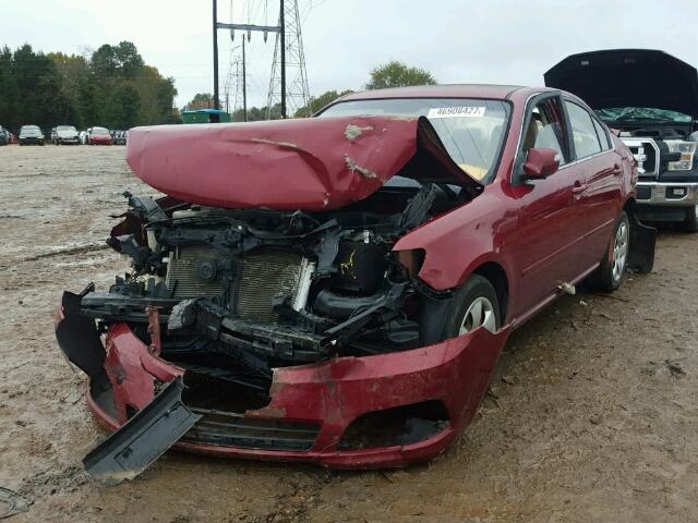 KNAGE228895316127 - 2009 KIA OPTIMA LX RED photo 2