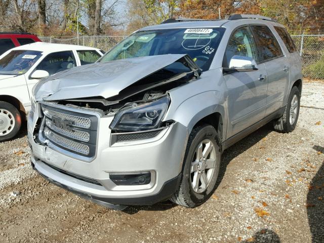 1GKKRPKD2DJ248939 - 2013 GMC ACADIA SLE SILVER photo 2