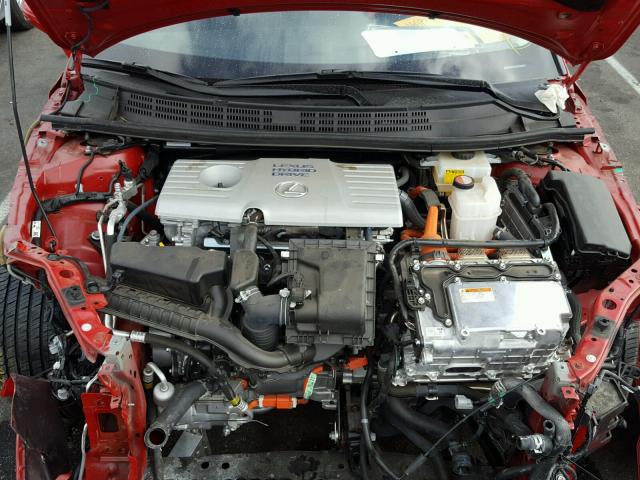 JTHKD5BH7G2265539 - 2016 LEXUS CT 200 RED photo 7