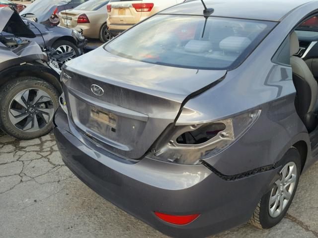 KMHCT4AE5DU525720 - 2013 HYUNDAI ACCENT GLS GRAY photo 9