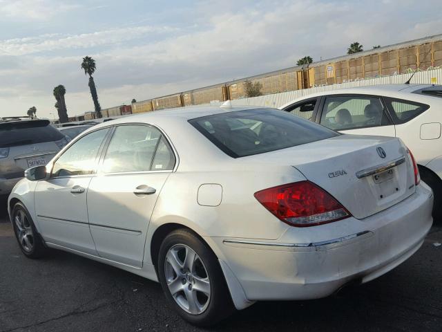 JH4KB16535C006598 - 2005 ACURA RL WHITE photo 3