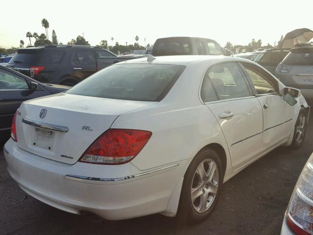 JH4KB16535C006598 - 2005 ACURA RL WHITE photo 4