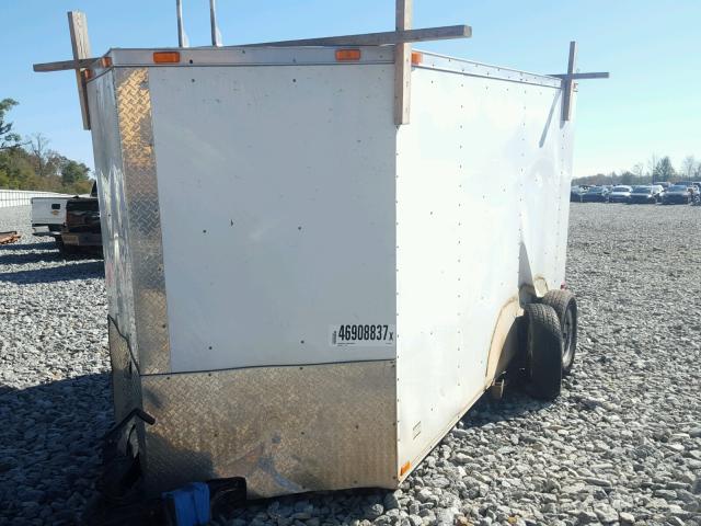 5UZBE12249D009438 - 2009 CARGO TRAILER WHITE photo 2