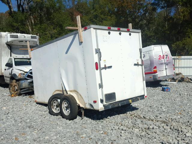 5UZBE12249D009438 - 2009 CARGO TRAILER WHITE photo 3