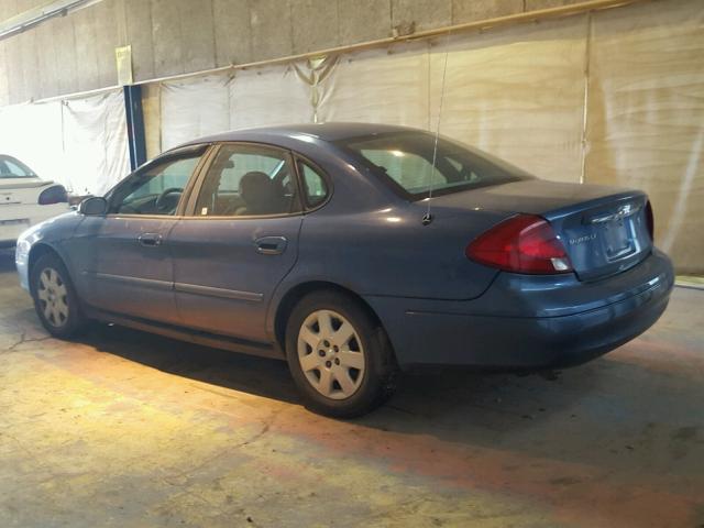 1FAFP52U32A234171 - 2002 FORD TAURUS LX BLUE photo 3