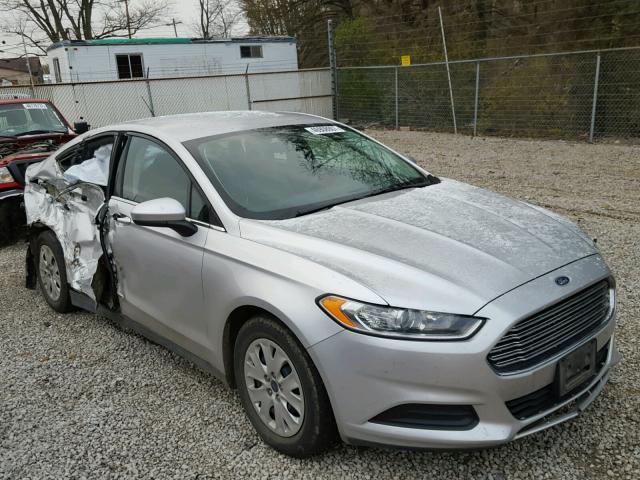 3FA6P0G78DR290072 - 2013 FORD FUSION S SILVER photo 1