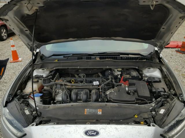 3FA6P0G78DR290072 - 2013 FORD FUSION S SILVER photo 7