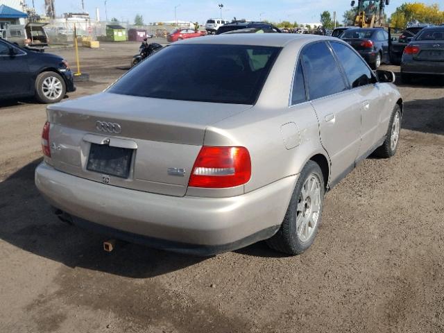 WAUDH28D9YA143013 - 2000 AUDI A4 2.8 QUA BEIGE photo 4