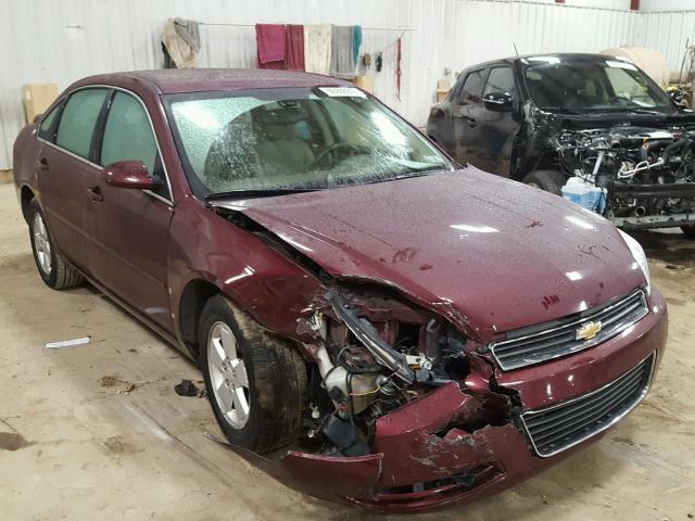 2G1WT58K379397054 - 2007 CHEVROLET IMPALA MAROON photo 1