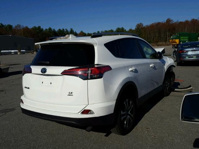 JTMBFREV1GJ073494 - 2016 TOYOTA RAV4 LE WHITE photo 4