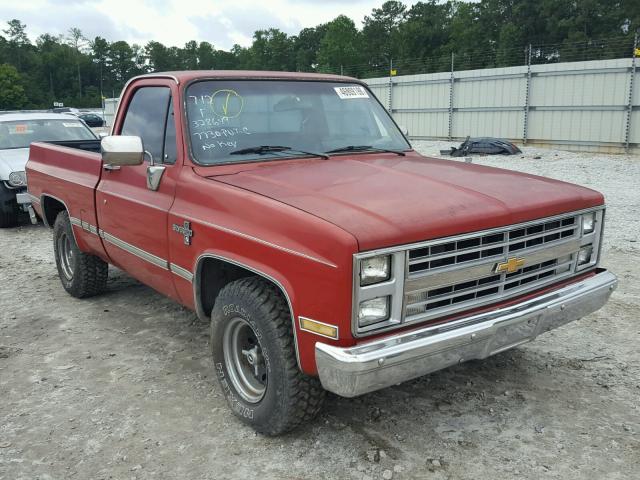 1GCDC14H1FF411847 - 1985 CHEVROLET C10 RED photo 1