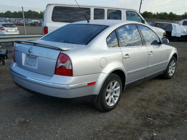 WVWPD63B24P195745 - 2004 VOLKSWAGEN PASSAT GLS SILVER photo 4