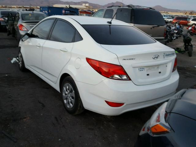 KMHCT4AEXFU934816 - 2015 HYUNDAI ACCENT GLS WHITE photo 3