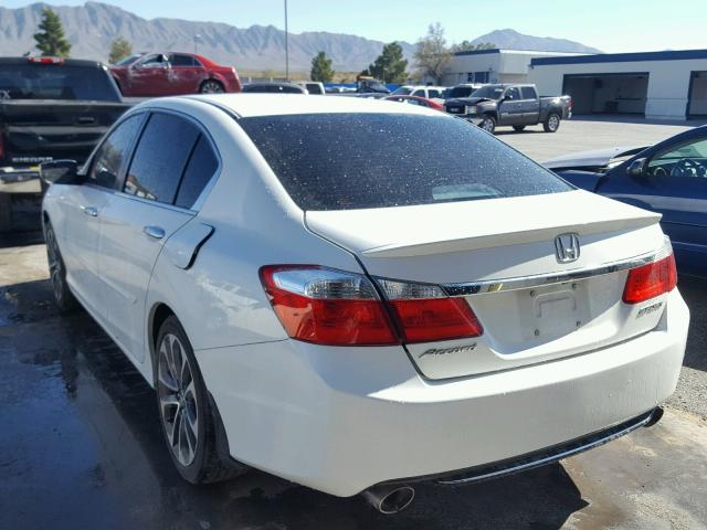 1HGCR2F5XEA271913 - 2014 HONDA ACCORD SPO WHITE photo 3