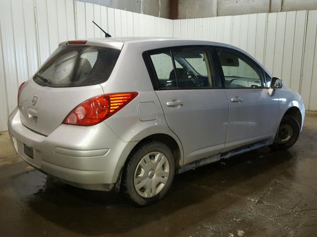 3N1BC1CP1CK264519 - 2012 NISSAN VERSA S SILVER photo 4