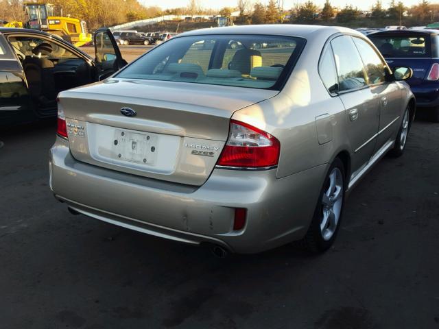 4S3BL616887214811 - 2008 SUBARU LEGACY 2.5 BEIGE photo 4