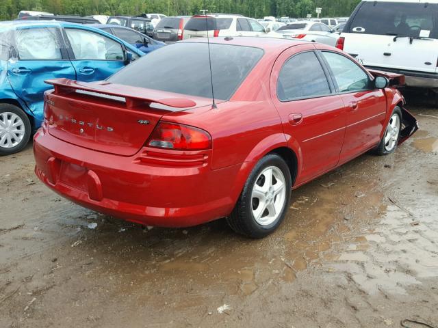 1B3EL46X96N207928 - 2006 DODGE STRATUS SX RED photo 4