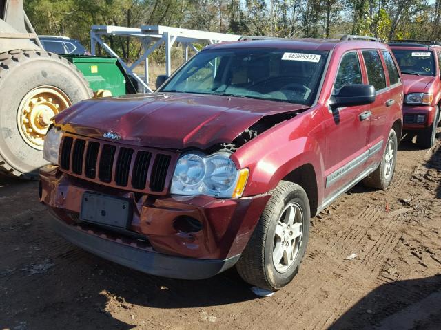 1J4GS48K86C368739 - 2006 JEEP GRAND CHER RED photo 2