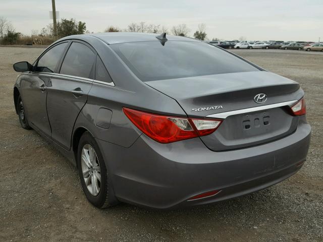 5NPEB4AC9BH170623 - 2011 HYUNDAI SONATA GLS GRAY photo 3