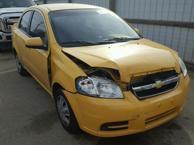 KL1TD5DE2AB085876 - 2010 CHEVROLET AVEO LS YELLOW photo 1