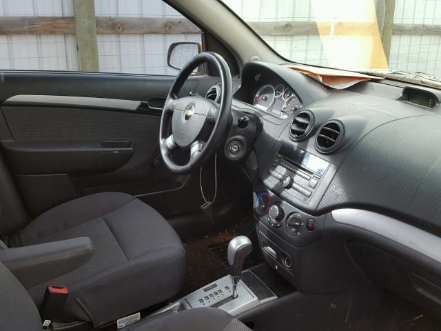 KL1TD5DE2AB085876 - 2010 CHEVROLET AVEO LS YELLOW photo 9