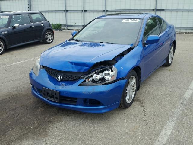 JH4DC54855S013214 - 2005 ACURA RSX BLUE photo 2