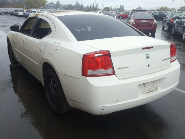 2B3KA43D09H530362 - 2009 DODGE CHARGER WHITE photo 3