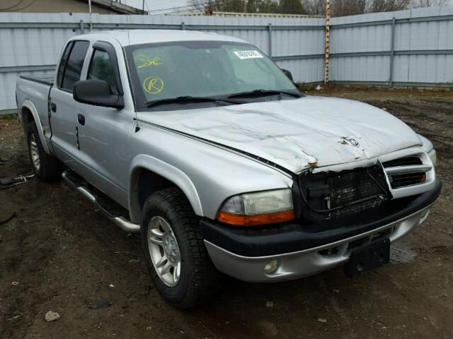 1D7HL38N93S263243 - 2003 DODGE DAKOTA QUA SILVER photo 1