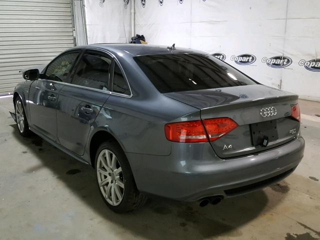 WAUFFAFLXCA118441 - 2012 AUDI A4 PREMIUM GRAY photo 3