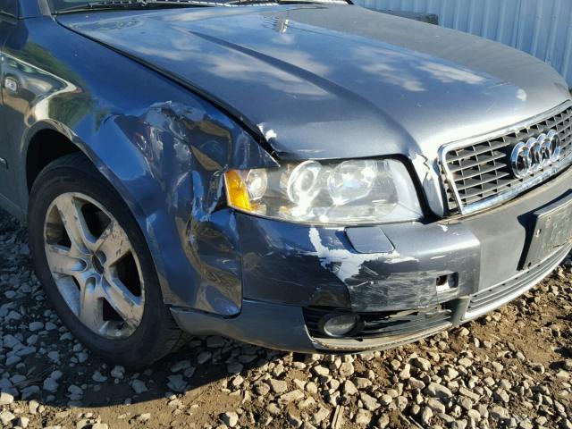 WAULC68E53A237697 - 2003 AUDI A4 1.8T QU GRAY photo 9