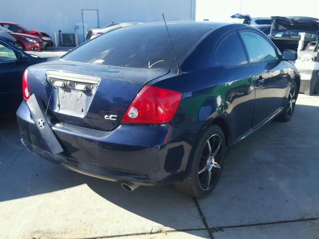 JTKDE177570211287 - 2007 TOYOTA SCION TC BLUE photo 4