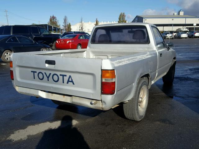 JT4RN81A4N0087875 - 1992 TOYOTA PICKUP 1/2 GRAY photo 4