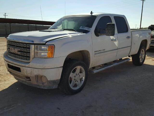 1GT125E87CF101676 - 2012 GMC SIERRA K25 WHITE photo 2