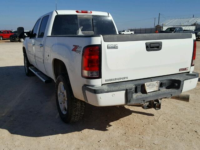 1GT125E87CF101676 - 2012 GMC SIERRA K25 WHITE photo 3