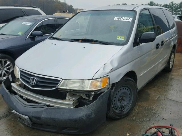 5FNRL18584B090350 - 2004 HONDA ODYSSEY SILVER photo 2