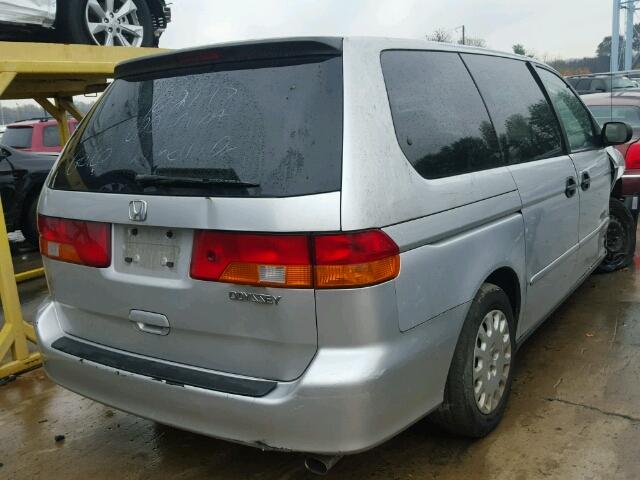 5FNRL18584B090350 - 2004 HONDA ODYSSEY SILVER photo 4