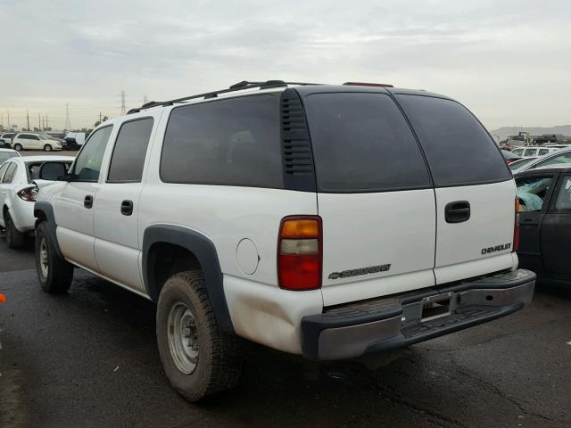 3GNGC26U31G257556 - 2001 CHEVROLET SUBURBAN C WHITE photo 3