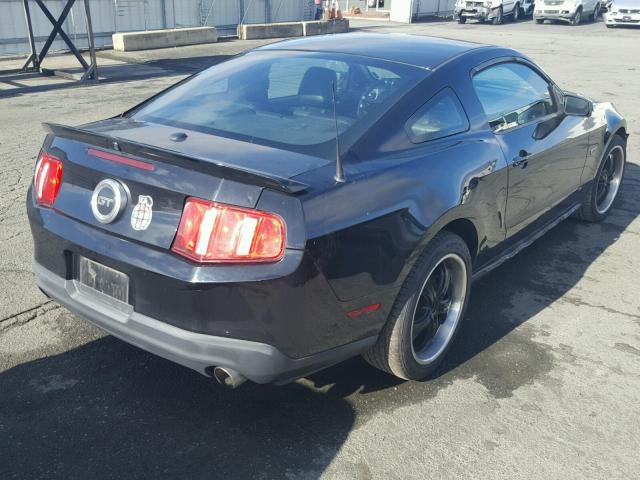 1ZVBP8CH6A5143265 - 2010 FORD MUSTANG GT BLACK photo 4