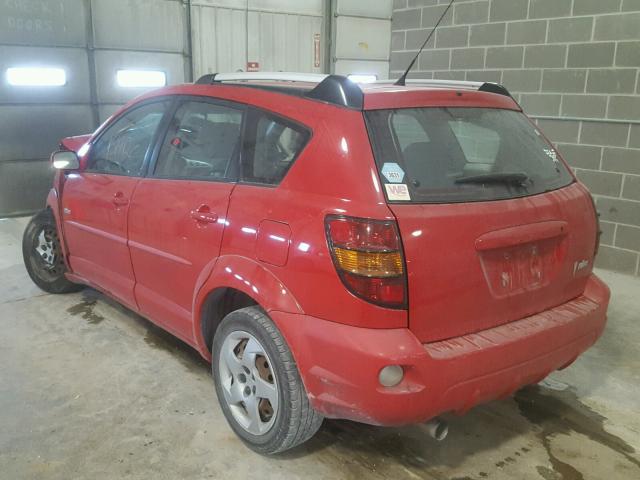 5Y2SL63825Z455813 - 2005 PONTIAC VIBE RED photo 3