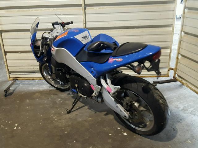 4MZAX12J533405278 - 2003 BUELL FIREBOLT X BLUE photo 3