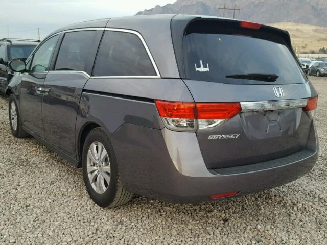 5FNRL5H49FB040705 - 2015 HONDA ODYSSEY EX GRAY photo 3