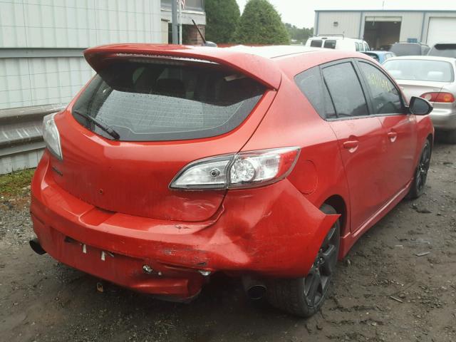 JM1BL1K3XB1388493 - 2011 MAZDA SPEED 3 RED photo 4