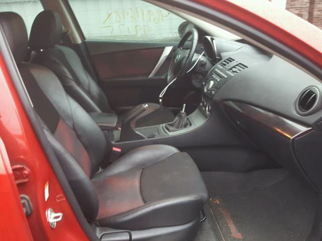 JM1BL1K3XB1388493 - 2011 MAZDA SPEED 3 RED photo 5