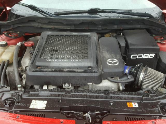 JM1BL1K3XB1388493 - 2011 MAZDA SPEED 3 RED photo 7