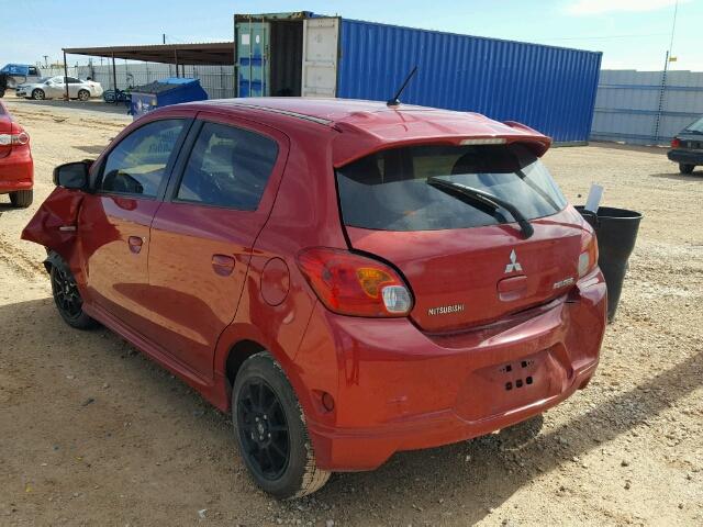 ML32A3HJ6FH047468 - 2015 MITSUBISHI MIRAGE DE RED photo 3