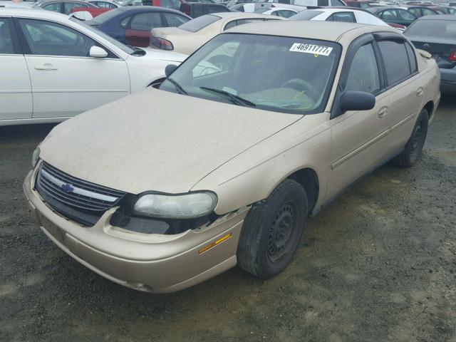 1G1ND52J52M512290 - 2002 CHEVROLET MALIBU BEIGE photo 2