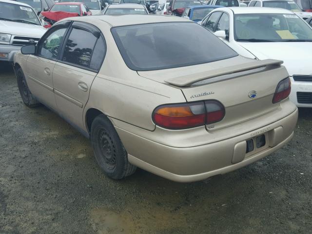 1G1ND52J52M512290 - 2002 CHEVROLET MALIBU BEIGE photo 3